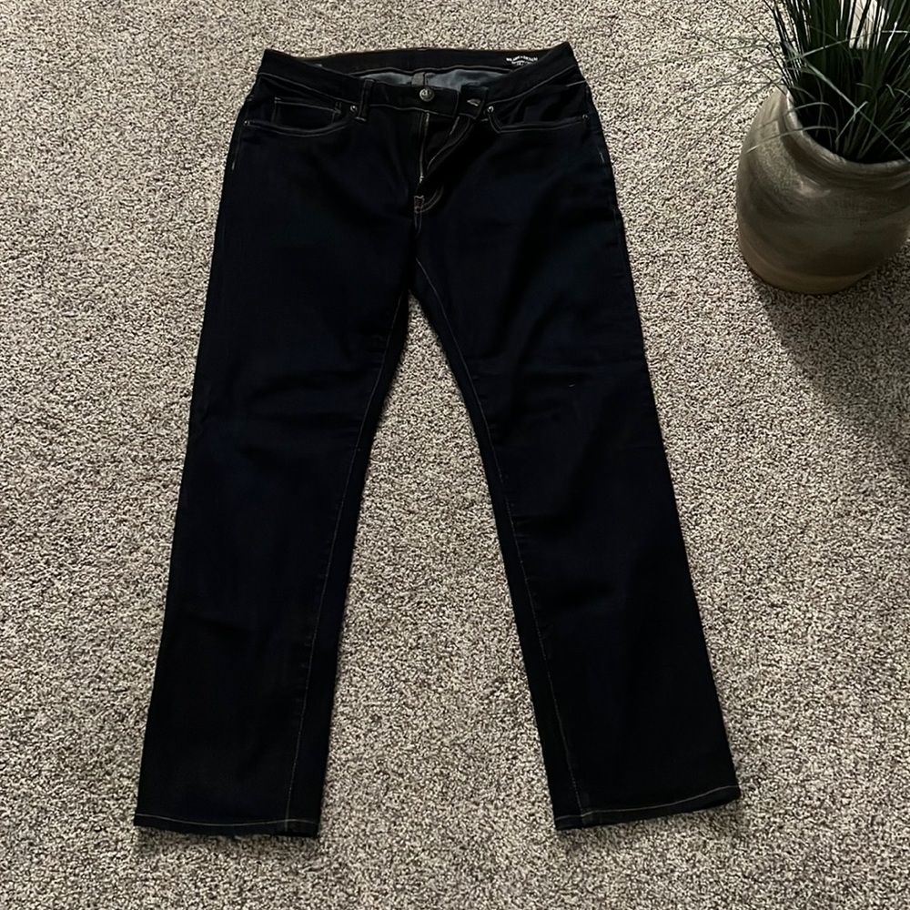 MEN’S-David Bitton BUFFALO dark wash straight leg jeans size 34W/30L (NWTs)